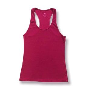 Joe Fresh Dark Pink Racerback Tank Top